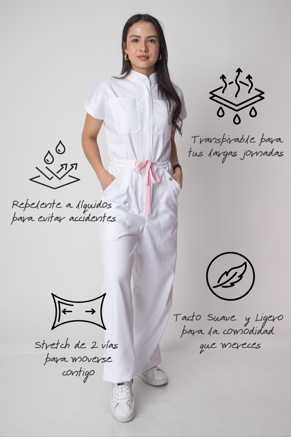 Rebel Jumpsuit Blanco